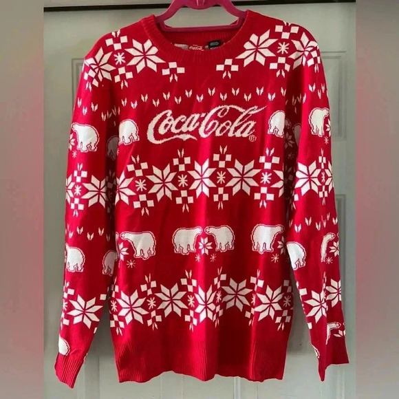 Coca-Cola | men’s Christmas sweater.  Size: M - Picture 3 of 16
